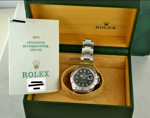 Popular Replica Rolex Explorer II 16570 Caliber 3185 Automatic Movement 40mm Steel Case Mens/unisex Watch - Image 7