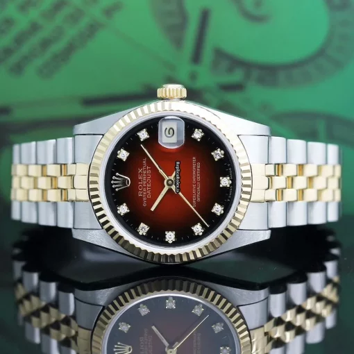 Lovely Knockoff Rolex Lady-datejust 68273 Caliber 2135 Automatic Movement 31x37mm Gold/steel Case Mens/unisex Watch