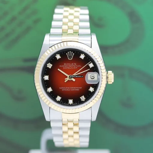 Lovely Knockoff Rolex Lady-datejust 68273 Caliber 2135 Automatic Movement 31x37mm Gold/steel Case Mens/unisex Watch - Image 6