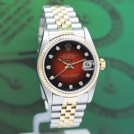 Lovely Knockoff Rolex Lady-datejust 68273 Caliber 2135 Automatic Movement 31x37mm Gold/steel Case Mens/unisex Watch - Image 8