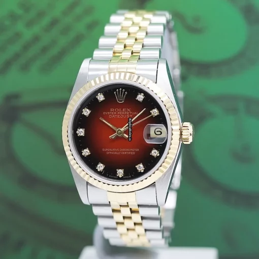 Lovely Knockoff Rolex Lady-datejust 68273 Caliber 2135 Automatic Movement 31x37mm Gold/steel Case Mens/unisex Watch - Image 9