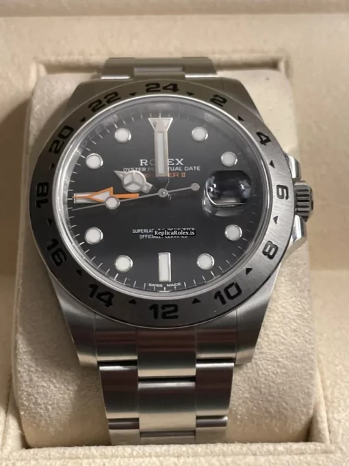 Luxury Copies Rolex Explorer II 216570 Caliber 3187 Automatic Movement 42mm Steel Case Mens/unisex Watch - Image 4