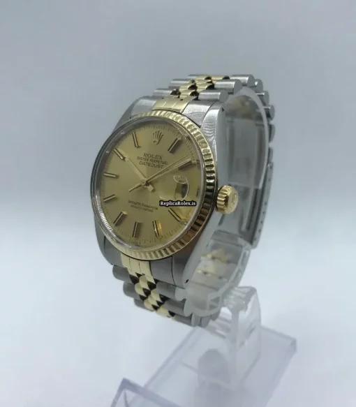 Superior Replica Rolex Datejust 16013 Caliber 3035 Automatic Movement 36mm Gold/steel Case Mens/unisex Watch - Image 3