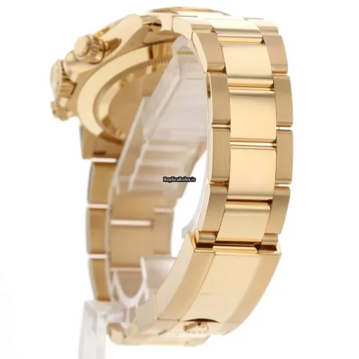 Pleasing Fake Rolex Daytona 116508 Caliber 4130 Automatic Movement 40mm Yellow Gold Case Mens/unisex Watch - Image 3