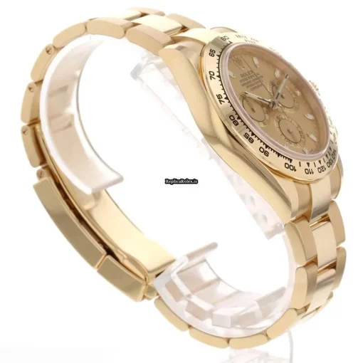 Pleasing Fake Rolex Daytona 116508 Caliber 4130 Automatic Movement 40mm Yellow Gold Case Mens/unisex Watch - Image 4