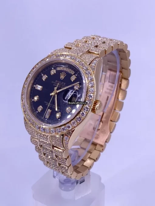Lovely Replica Rolex Day-date 36 18038 Caliber 3055 Automatic Movement 36mm Yellow Gold Case Mens/unisex Watch - Image 3