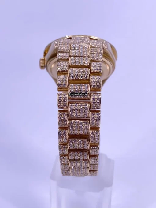 Lovely Replica Rolex Day-date 36 18038 Caliber 3055 Automatic Movement 36mm Yellow Gold Case Mens/unisex Watch - Image 5