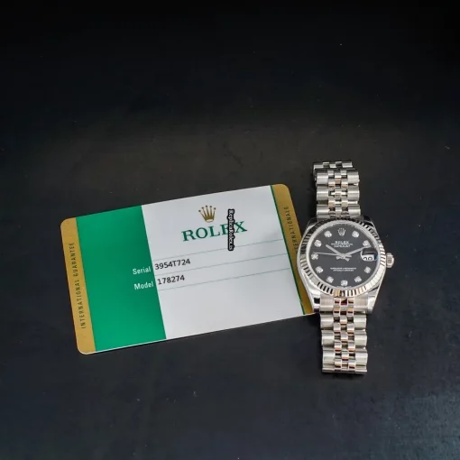 Amazing Replica Rolex Lady-datejust 178274 Caliber 2235 Automatic Movement 31mm Steel Case Womens Watch - Image 11
