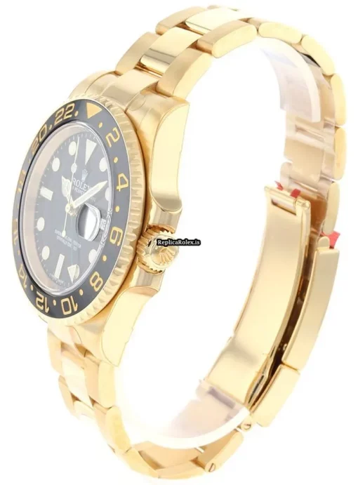 Superior Replica Rolex Gmt-master II 116718ln Automatic Movement 40mm Yellow Gold Case Mens/unisex Watch - Image 3