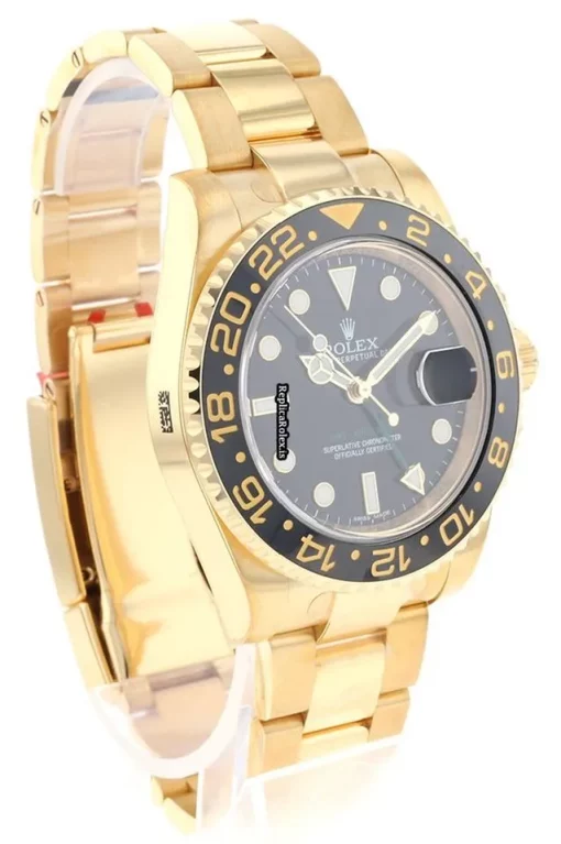 Superior Replica Rolex Gmt-master II 116718ln Automatic Movement 40mm Yellow Gold Case Mens/unisex Watch - Image 5