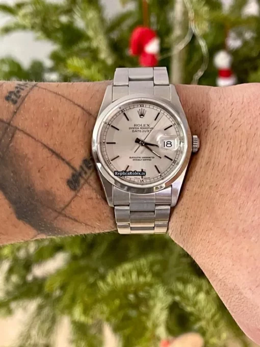 Attractive Fake Rolex Datejust 16200 Caliber 3135 Automatic Movement 36mm Steel Case Mens/unisex Watch - Image 10