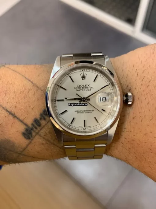 Attractive Fake Rolex Datejust 16200 Caliber 3135 Automatic Movement 36mm Steel Case Mens/unisex Watch - Image 11