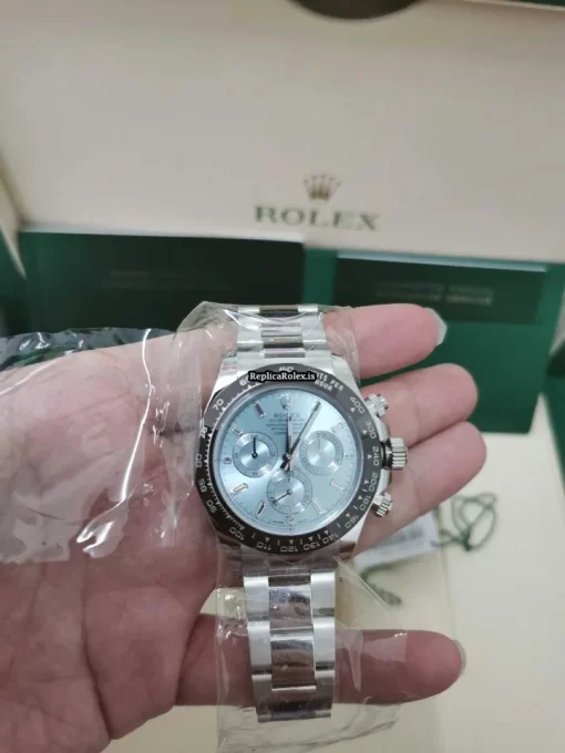 Defect Replica Rolex Daytona 116506-0002 Caliber 4130 Automatic Movement 40mm Platinum Case Mens/unisex Watch - Image 7