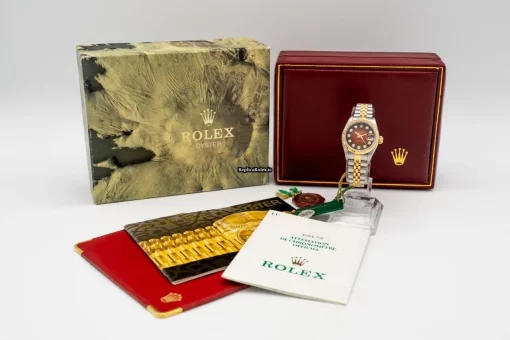 Suitable Replica Rolex Lady-datejust 69173 Caliber 2135 Automatic Movement 26mm Gold/steel Case Womens Watch - Image 2