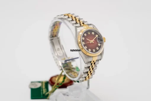 Suitable Replica Rolex Lady-datejust 69173 Caliber 2135 Automatic Movement 26mm Gold/steel Case Womens Watch - Image 7
