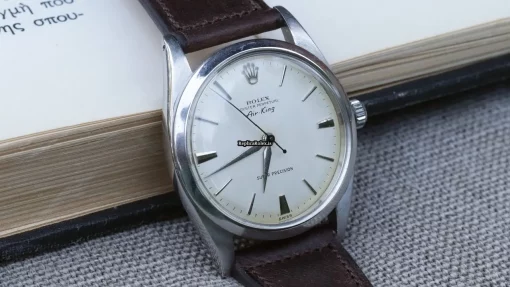 Terrific Replica Rolex Air King Precision 5504 Caliber 1530 Automatic Movement 36mm Steel Case Mens/unisex Watch - Image 5