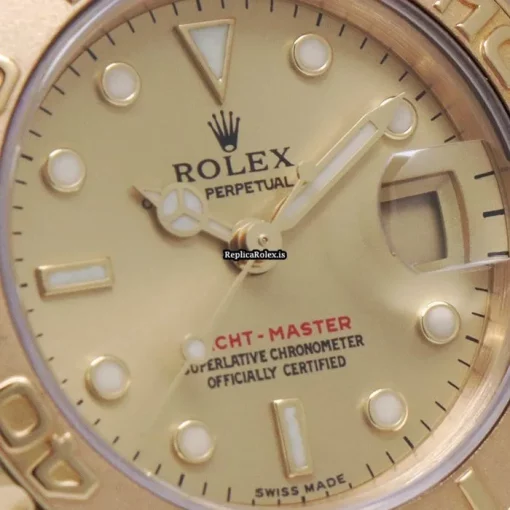 Stylish Replica Rolex Yacht-master 169628 Automatic Movement 29mm Gold/steel Case Watch - Image 7