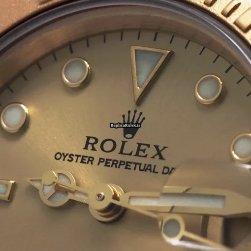 Stylish Replica Rolex Yacht-master 169628 Automatic Movement 29mm Gold/steel Case Watch - Image 8