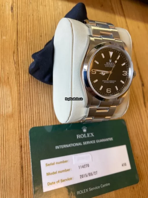 Fabulous Replica Rolex Explorer 114270 Caliber 3130 Automatic Movement 36mm Steel Case Mens/unisex Watch - Image 3