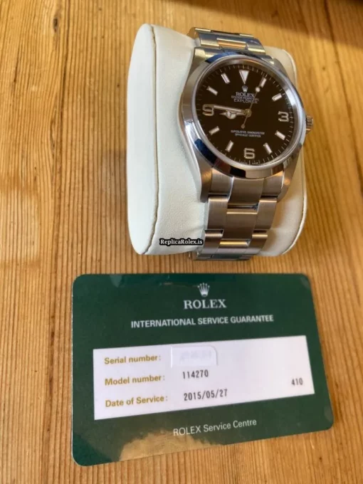 Fabulous Replica Rolex Explorer 114270 Caliber 3130 Automatic Movement 36mm Steel Case Mens/unisex Watch - Image 4