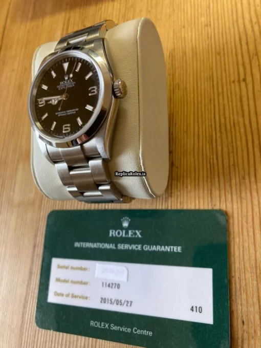 Fabulous Replica Rolex Explorer 114270 Caliber 3130 Automatic Movement 36mm Steel Case Mens/unisex Watch - Image 5