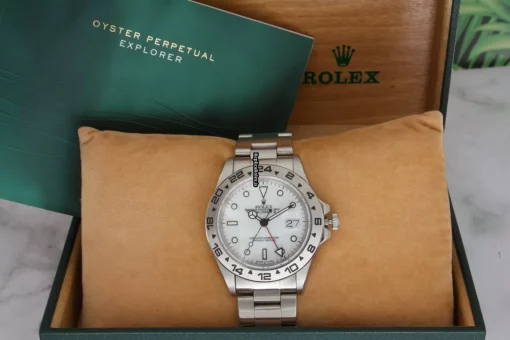 Fine Replica Rolex Explorer II 16550 Caliber 3085 Automatic Movement 40mm Steel Case Mens/unisex Watch - Image 3
