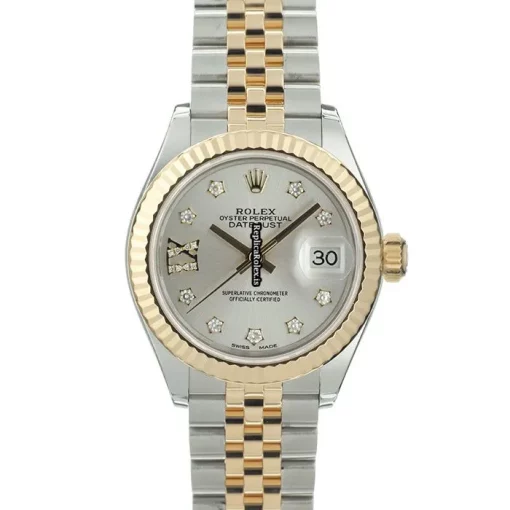 Cool Copy Rolex Lady-datejust 28 Caliber 2236 Automatic Movement 28mm Gold/steel Case Watch