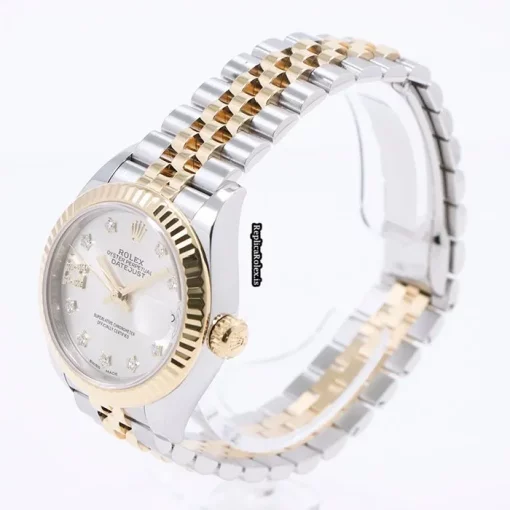 Cool Copy Rolex Lady-datejust 28 Caliber 2236 Automatic Movement 28mm Gold/steel Case Watch - Image 2
