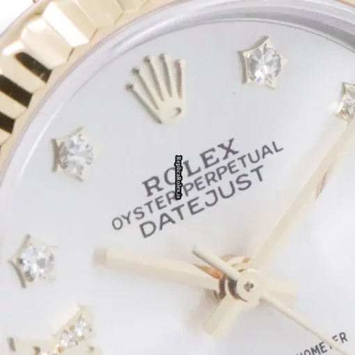 Cool Copy Rolex Lady-datejust 28 Caliber 2236 Automatic Movement 28mm Gold/steel Case Watch - Image 4