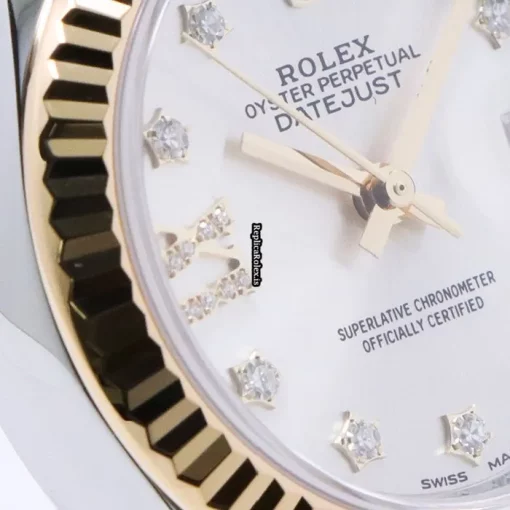 Cool Copy Rolex Lady-datejust 28 Caliber 2236 Automatic Movement 28mm Gold/steel Case Watch - Image 9