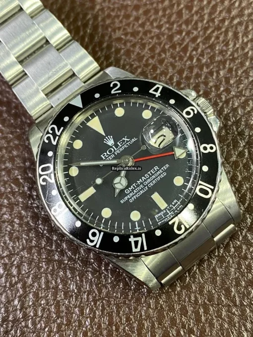 High Quality Fake Rolex Gmt-master 1675 Automatic Movement Steel Case Mens/unisex Watch - Image 3