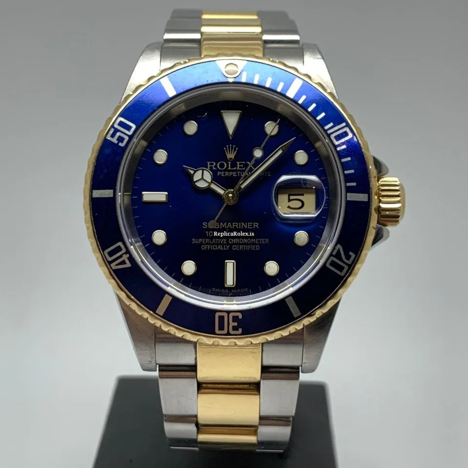 Trustworthy Replica Rolex Submariner Date 16613lb Caliber 3135 Automatic Movement 40mm Gold/steel Case Mens/unisex Watch - Image 3