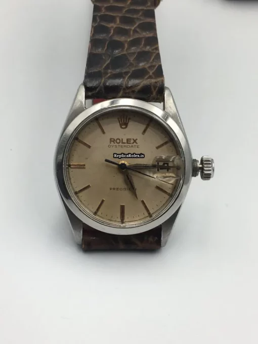 Trustworthy Knockoff Rolex Oyster Precision 6466 Caliber 1215 Manual Winding Movement 31mm Steel Case Mens/unisex Watch - Image 11