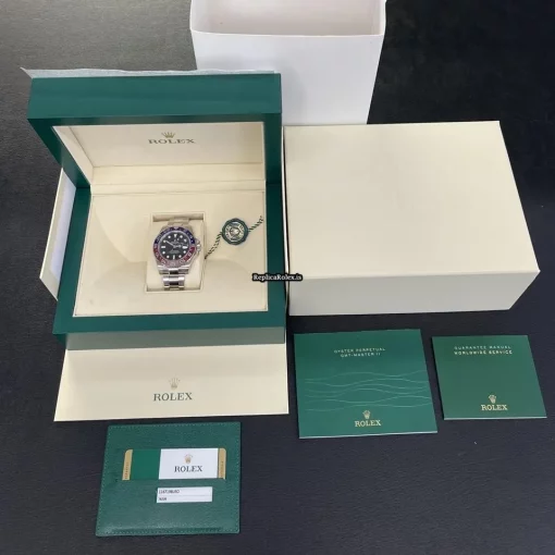 Stylish Fake Rolex Gmt-master II 116719blro Automatic Movement 40mm White Gold Case Watch - Image 6