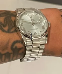 Fantastic Copy Rolex Day-date 36 118206 Caliber 3155 Automatic Movement 36mm Platinum Case Mens/unisex Watch