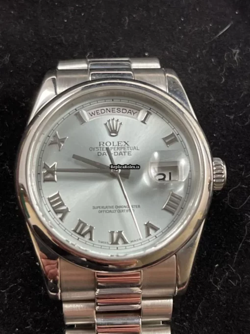 Fantastic Copy Rolex Day-date 36 118206 Caliber 3155 Automatic Movement 36mm Platinum Case Mens/unisex Watch - Image 11