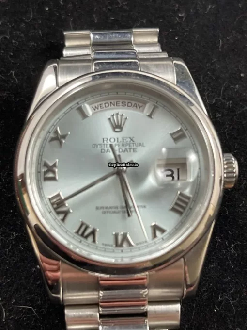 Fantastic Copy Rolex Day-date 36 118206 Caliber 3155 Automatic Movement 36mm Platinum Case Mens/unisex Watch - Image 12