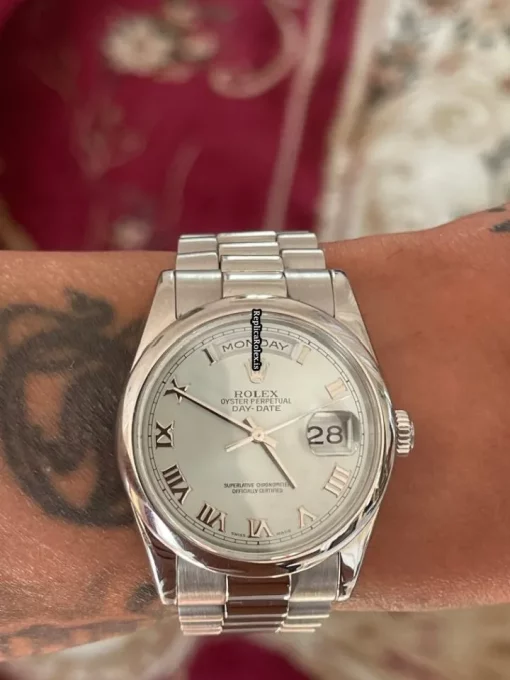 Fantastic Copy Rolex Day-date 36 118206 Caliber 3155 Automatic Movement 36mm Platinum Case Mens/unisex Watch - Image 6
