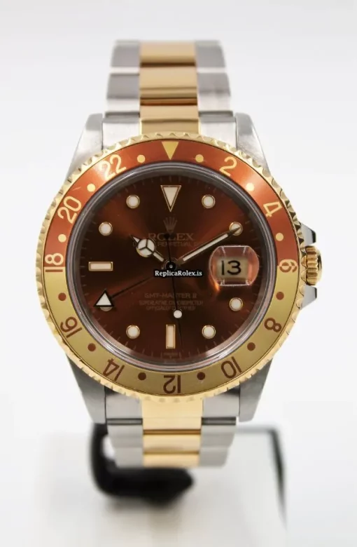 Neat Fake Rolex Gmt-master II 16713 Caliber 3185 Automatic Movement 40mm Gold/steel Case Mens/unisex Watch