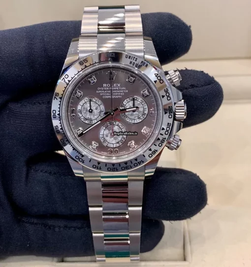 Terrific Replica Rolex Daytona 116509 Caliber 4130 Automatic Movement 40mm White Gold Case Mens/unisex Watch