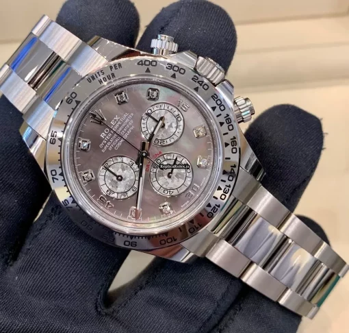 Terrific Replica Rolex Daytona 116509 Caliber 4130 Automatic Movement 40mm White Gold Case Mens/unisex Watch - Image 4