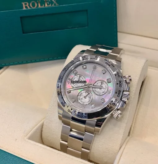 Terrific Replica Rolex Daytona 116509 Caliber 4130 Automatic Movement 40mm White Gold Case Mens/unisex Watch - Image 7