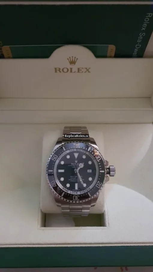 Good Fake Rolex Sea-dweller Deepsea 116660 Caliber 3135 Automatic Movement 44mm Steel Case Mens/unisex Watch - Image 4