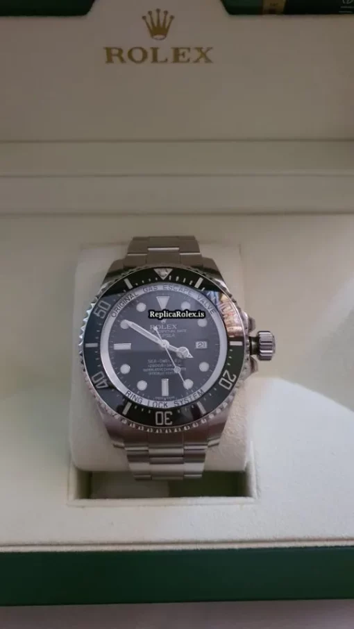 Good Fake Rolex Sea-dweller Deepsea 116660 Caliber 3135 Automatic Movement 44mm Steel Case Mens/unisex Watch - Image 5