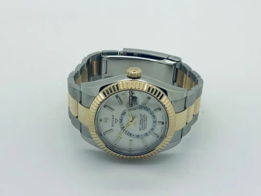 Fabulous Fake Rolex Sky-dweller 326933 Caliber 9001 Automatic Movement 42mm Gold/steel Case Mens/unisex Watch - Image 10