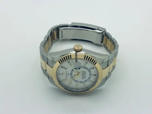 Fabulous Fake Rolex Sky-dweller 326933 Caliber 9001 Automatic Movement 42mm Gold/steel Case Mens/unisex Watch - Image 11