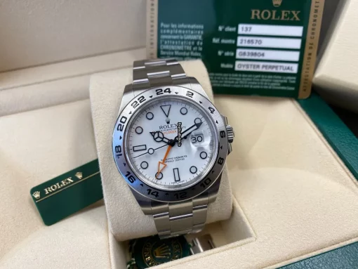 Excellent Replica Rolex Explorer II 216570 Caliber 3187 Automatic Movement 42mm Steel Case Mens/unisex Watch - Image 12