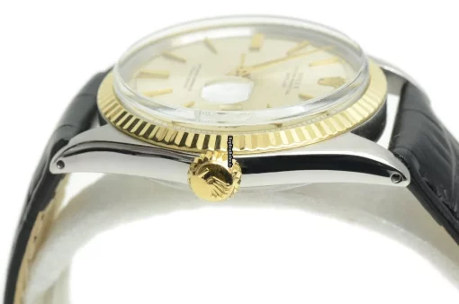 Distinctive Copies Rolex Datejust 1601 Caliber 1570 Automatic Movement 36mm Gold/steel Case Mens/unisex Watch - Image 6