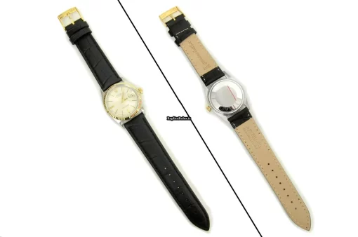 Distinctive Copies Rolex Datejust 1601 Caliber 1570 Automatic Movement 36mm Gold/steel Case Mens/unisex Watch - Image 9