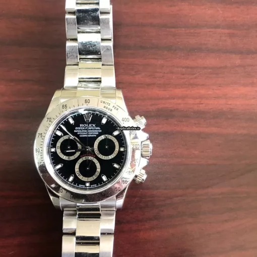 Luxury Fake Rolex Daytona 116520 Caliber 4130 Automatic Movement 40mm Steel Case Mens/unisex Watch - Image 5